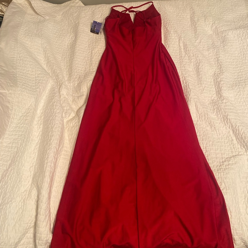R&M Richards Vibrant Red Gown size 9